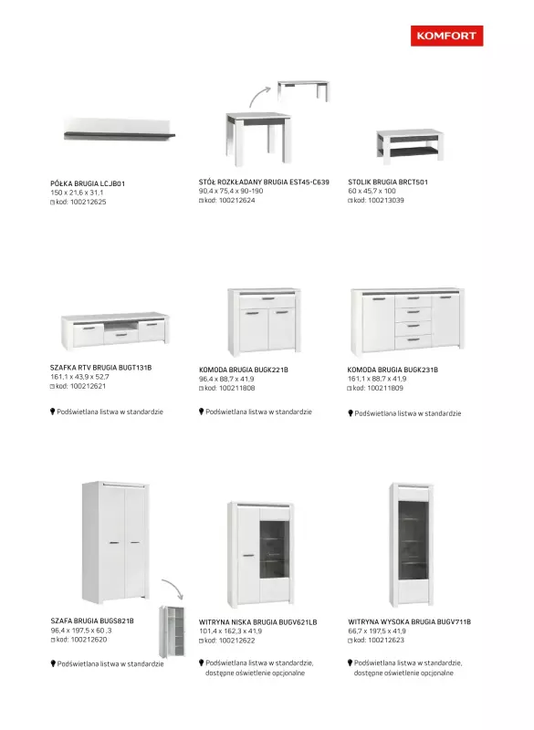 Komfort - gazetka promocyjna Katalog meble i oświetlenie od piątku 26.09 do środy 31.12 - strona 27