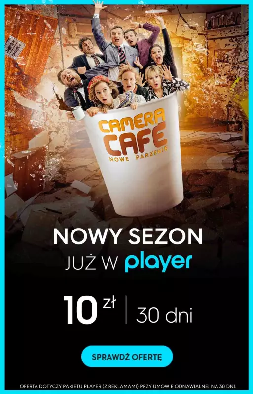 Player - gazetka promocyjna Obejrzyj nowy sezon Camera Cafe od środy 27.12 do niedzieli 31.12