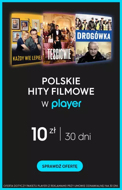 Player - gazetka promocyjna Polskie hity filmowe w Playerze od wtorku 06.02 do czwartku 29.02