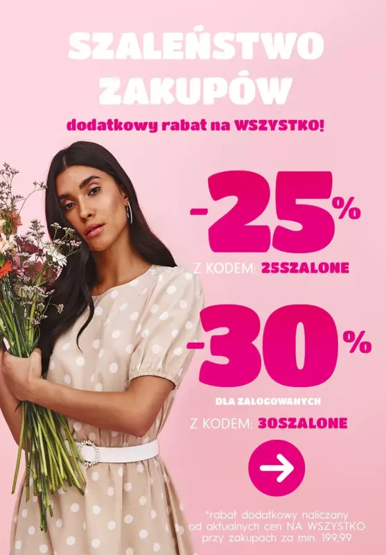 Top Secret - gazetka promocyjna -30% na WSZYSTKO - Szaleństwo Zakupów! od czwartku 18.04 do środy 24.04
