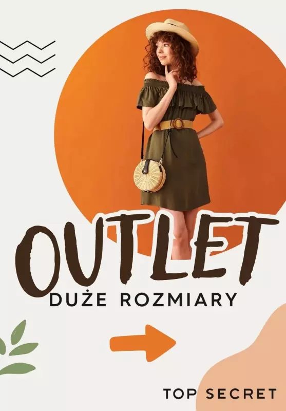 Top Secret - gazetka promocyjna OUTLET - duże rozmiary od soboty 03.08 do piątku 09.08