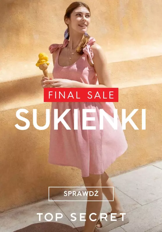 Top Secret - gazetka promocyjna SALE - Sukienki od 39,99 PLN od piątku 16.08 do czwartku 22.08