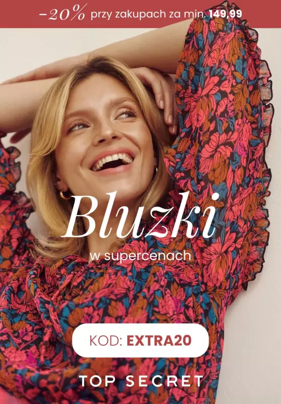 Top Secret - gazetka promocyjna Bluzki damskie od 39,99 PLN  