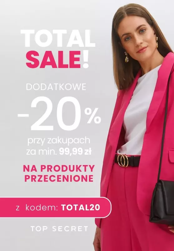 Top Secret - gazetka promocyjna Dodatkowe -20% na PRZECENĘ przy min. 99,99 zł od środy 02.10 