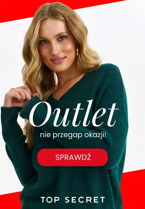 Top Secret - gazetka promocyjna OUTLET damski - sprawdź okazje! od czwartku 24.10 do środy 30.10