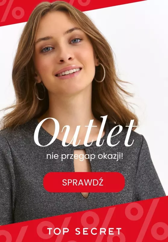 Top Secret - gazetka promocyjna OUTLET - dużo rozmiarów! od czwartku 14.11 do środy 20.11