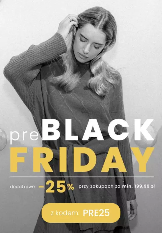 Top Secret - gazetka promocyjna PRE BLACK FRIDAY! Extra -25% na WSZYSTKO przy min.199,99 zł od piątku 15.11 