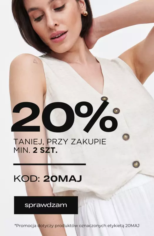 Top Secret - gazetka promocyjna Dodatkowe -20% przy zakupie min. 2 sztuk od wtorku 06.05 