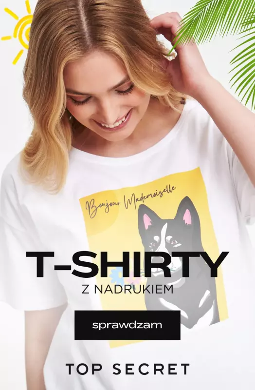 Top Secret - gazetka promocyjna T-shirty z nadrukiem od 19,99 zł  