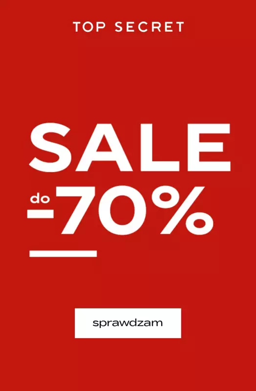 Top Secret - gazetka promocyjna SALE do -70% od środy 16.07 