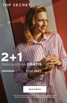 Top Secret - gazetka promocyjna 2+1 GRATIS z kodem od poniedziałku 11.08 