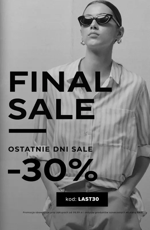 Top Secret - gazetka promocyjna -30% Final SALE od poniedziałku 06.10 do poniedziałku 13.10