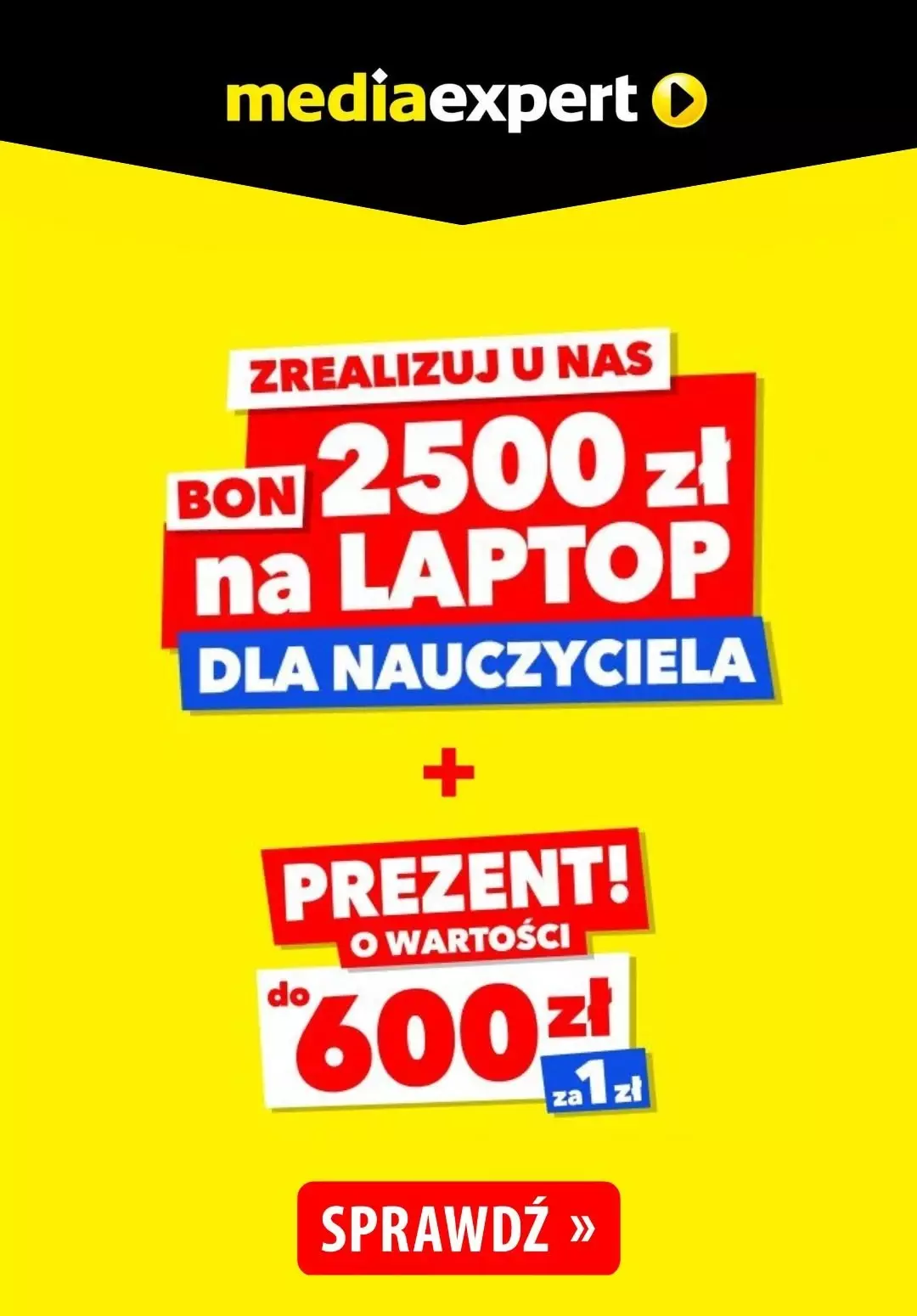 Media Expert - Bon 2500 Zł Na Laptop Dla Nauczyciela + Prezent - 30.10 ...