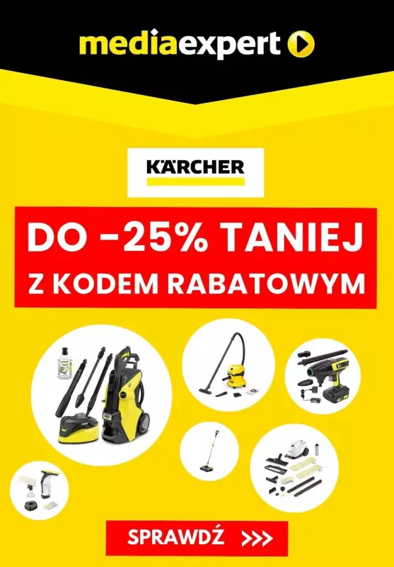 Media Expert - gazetka promocyjna Do -25% na produkty Karcher od wtorku 26.03 do niedzieli 31.03