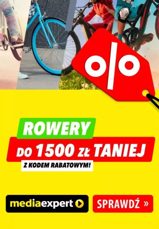 Media Expert - gazetka promocyjna Do -1500 zł na rowery  