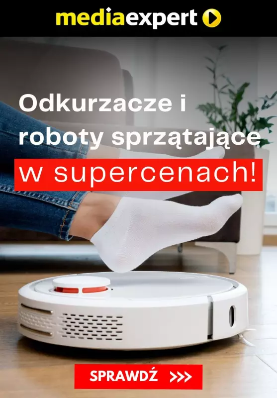 Media Expert - gazetka promocyjna Odkurzacze i roboty sprzątające w supercenach od czwartku 25.07 