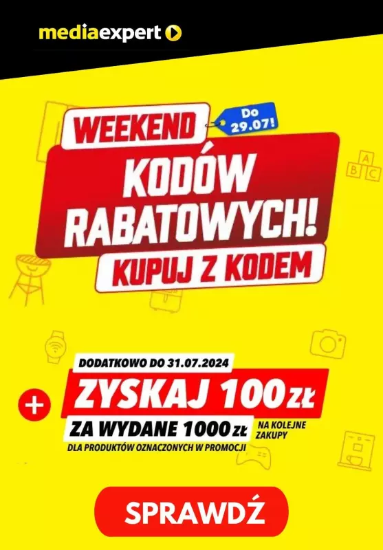 Media Expert - gazetka promocyjna Weekend kodów rabatowych!  