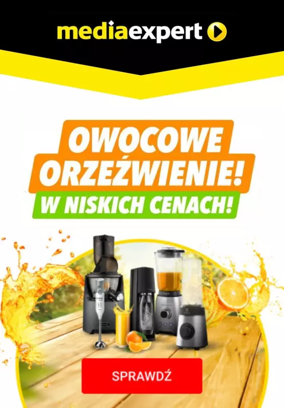 Media Expert - gazetka promocyjna Owocowe orzeźwienie w niskich cenach od poniedziałku 12.08 