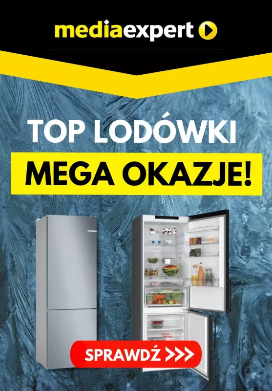 Media Expert - gazetka promocyjna Mega okazje na lodówki! od środy 14.08 do czwartku 15.08