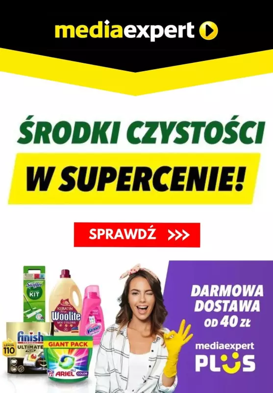 Media Expert - gazetka promocyjna Środki czystości w supercenach! od środy 21.08 do niedzieli 25.08