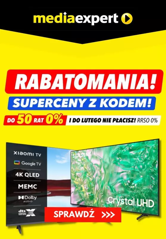 Media Expert - gazetka promocyjna Rabatomania - taniej z kodem! od środy 04.09 