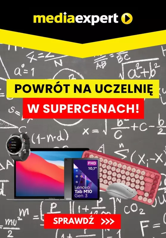 Media Expert - gazetka promocyjna Powrót na uczelnię w supercenach! od poniedziałku 16.09 