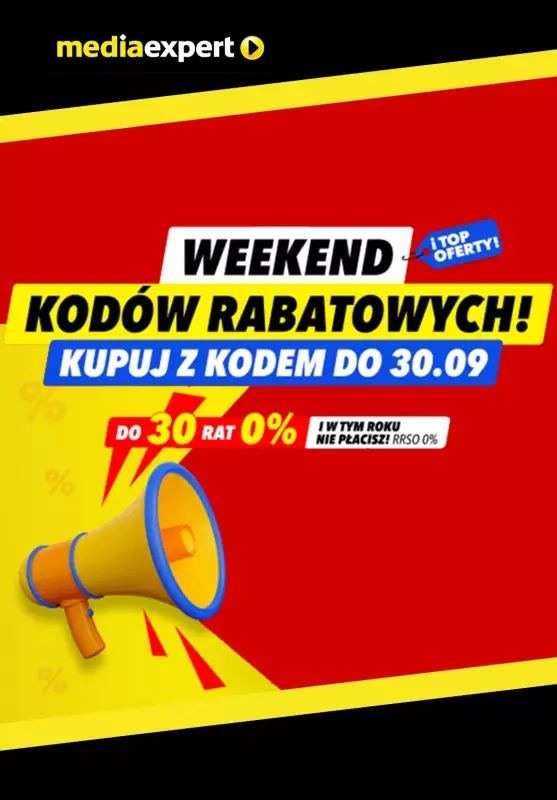 Media Expert - gazetka promocyjna Weekend kodów rabatowych!  