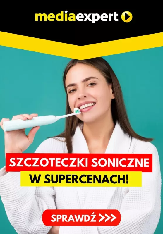 Media Expert - gazetka promocyjna Szczoteczki soniczne w SUPERCENACH! od wtorku 01.10 do wtorku 08.10