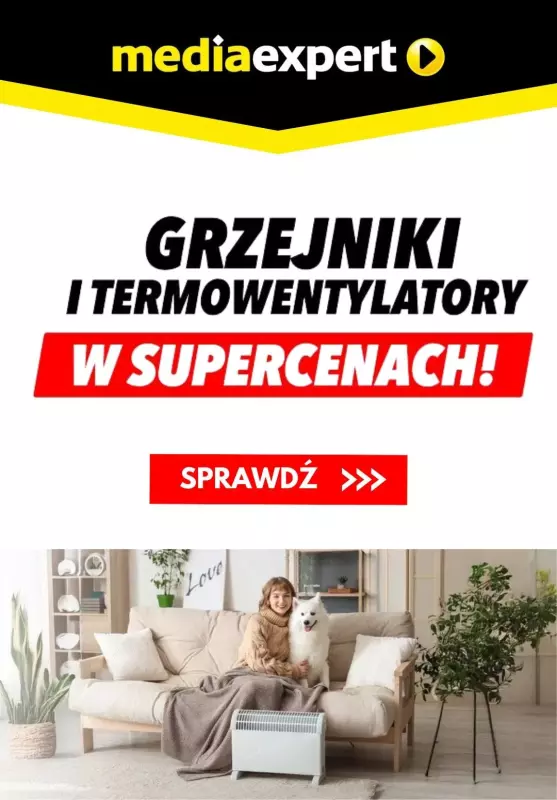 Media Expert - gazetka promocyjna Grzejniki i termowentylatory w supercenach od czwartku 03.10 