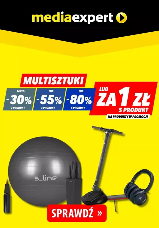 Media Expert - gazetka promocyjna MULTISZTUKI - piąty produkt za 1 zł! od czwartku 10.10 do czwartku 10.10