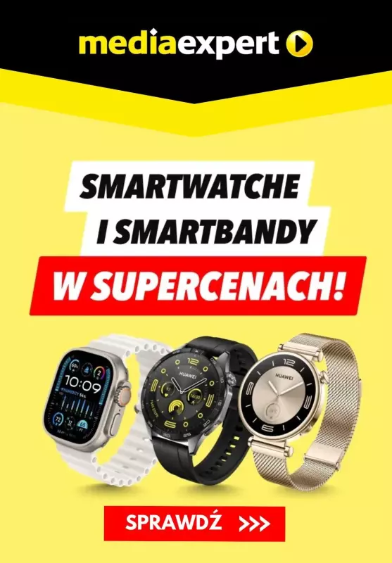 Media Expert - gazetka promocyjna Smartwatche i smartbandy w supercenach! od poniedziałku 14.10 