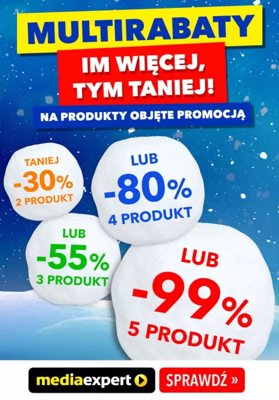 Media Expert - gazetka promocyjna Multirabaty do -99% od czwartku 12.12 do czwartku 09.01