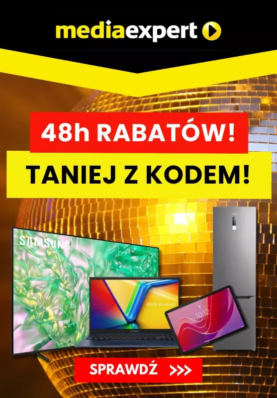 Media Expert - gazetka promocyjna 48h rabatów! od wtorku 31.12 do środy 01.01