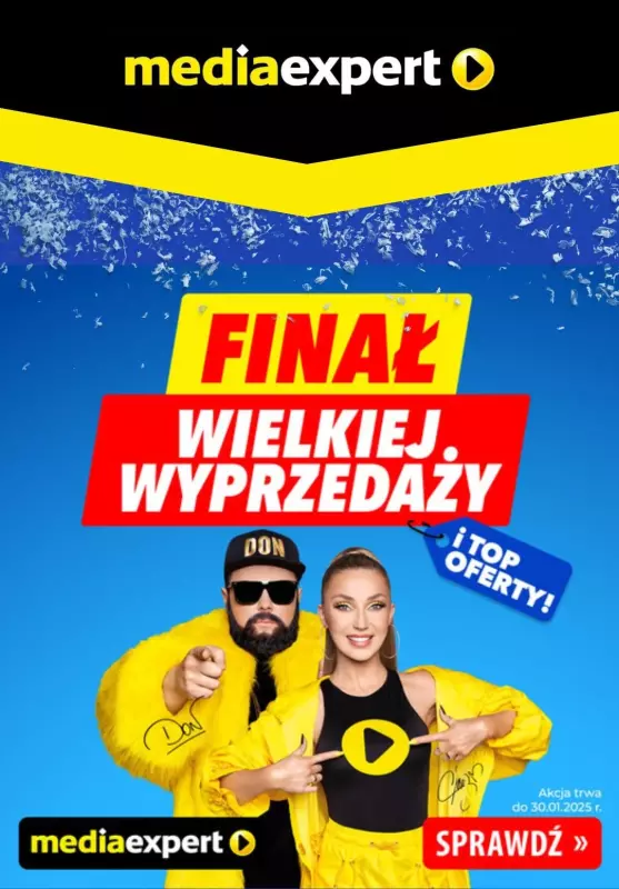 Media Expert - gazetka promocyjna Finał wielkiej wyprzedaży! od piątku 17.01 do czwartku 30.01