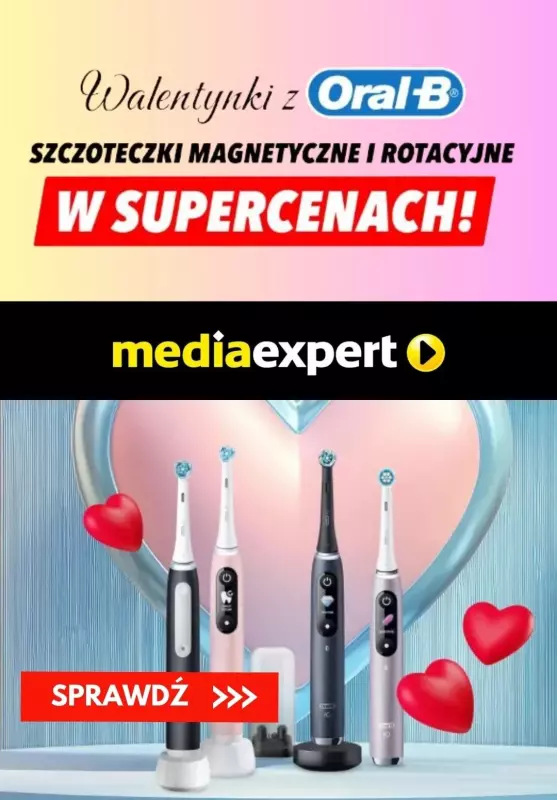 Media Expert - gazetka promocyjna Szczoteczki elektryczne w supercenach! od poniedziałku 10.02 do niedzieli 16.02