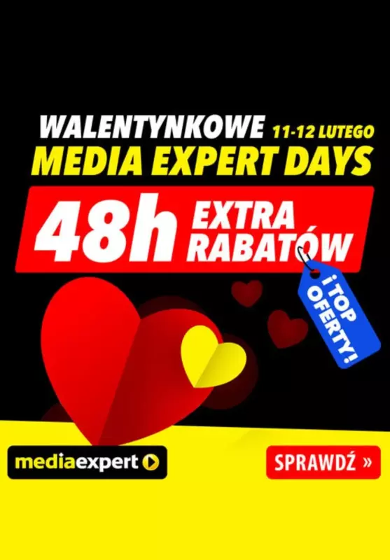 Media Expert - gazetka promocyjna 48h extra rabatów! od wtorku 11.02 do środy 12.02