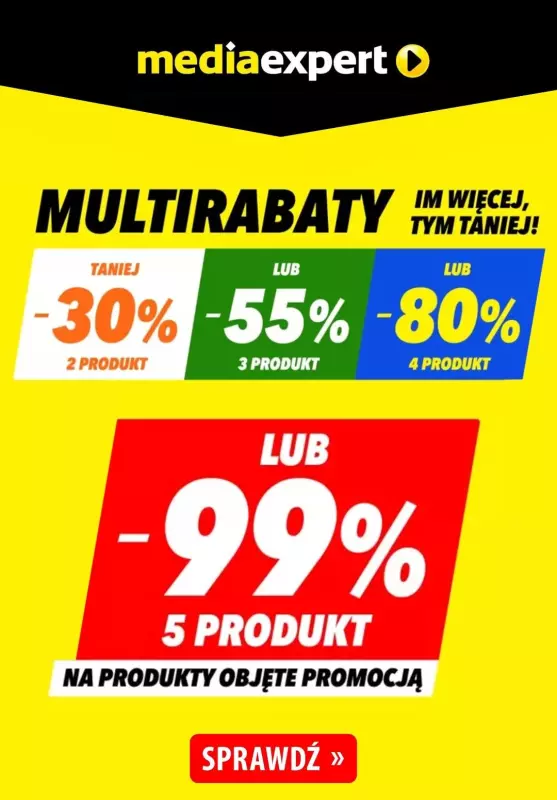 Media Expert - gazetka promocyjna Multirabaty do -99% od środy 19.02 do czwartku 06.03