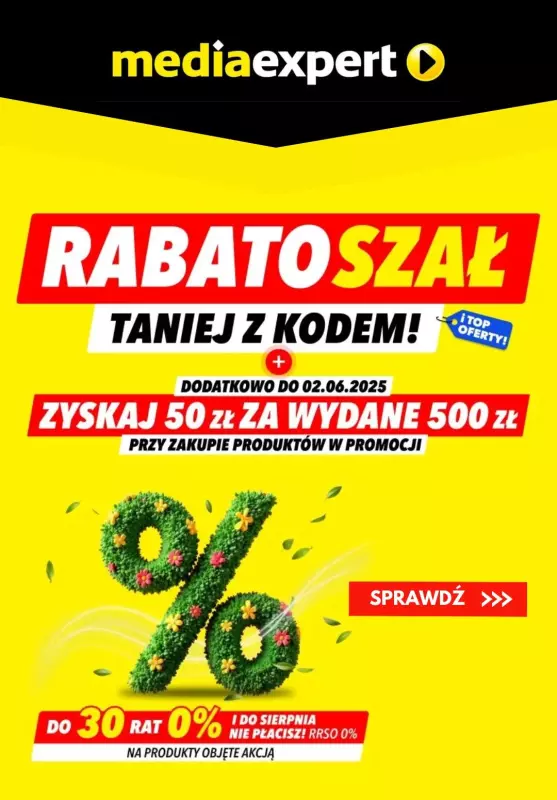 Media Expert - gazetka promocyjna Rabatoszał - taniej z kodem! od czwartku 29.05 