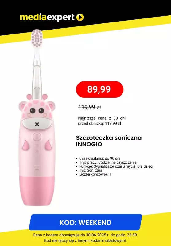 Media Expert - gazetka promocyjna Szczoteczki soniczne w supercenach!   - strona 3
