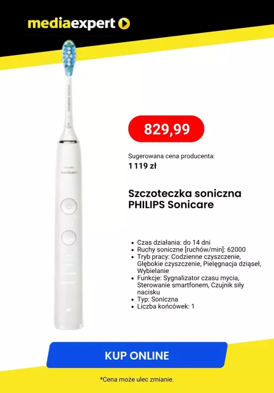 Media Expert - gazetka promocyjna Szczoteczki soniczne w supercenach! od czwartku 05.06  - strona 7