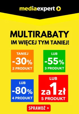 Media Expert - gazetka promocyjna Multirabaty! 1 zł za piąty produkt z kodem! od czwartku 12.06 