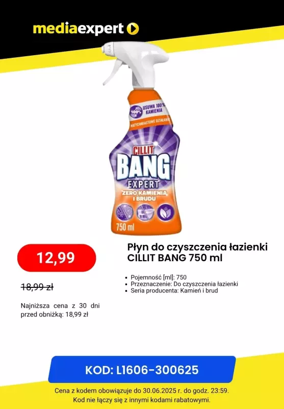 Media Expert - gazetka promocyjna Środki czystości taniej z kodem od poniedziałku 23.06 do poniedziałku 30.06 - strona 7