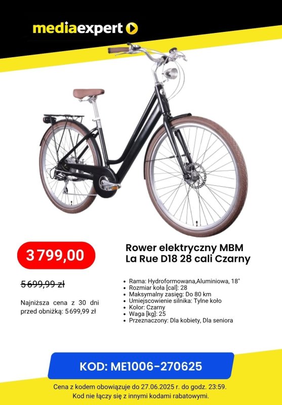 Media Expert - gazetka promocyjna Do -50% na rowery od wtorku 24.06 do piątku 27.06 - strona 5