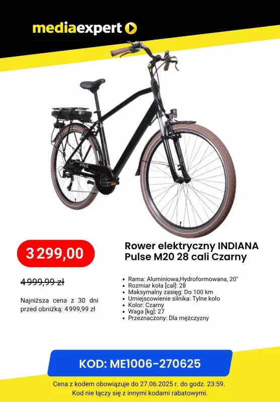 Media Expert - gazetka promocyjna Do -50% na rowery od wtorku 24.06 do piątku 27.06 - strona 4