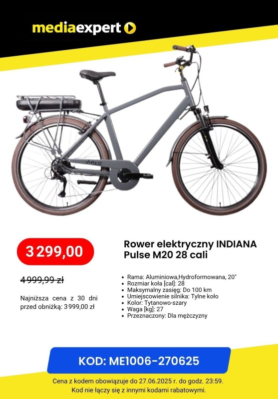 Media Expert - gazetka promocyjna Do -50% na rowery od wtorku 24.06 do piątku 27.06 - strona 3