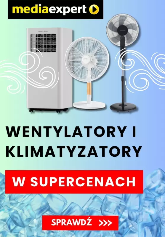 Media Expert - gazetka promocyjna Wentylatory i klimatory na lato od poniedziałku 30.06 do czwartku 10.07