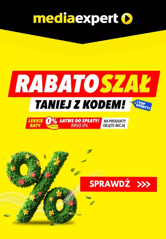 Media Expert - gazetka promocyjna Rabatoszał - taniej z kodem! od wtorku 01.07 do czwartku 10.07