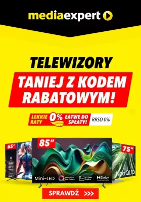 Media Expert - gazetka promocyjna Telewizory taniej z kodem rabatowym od środy 02.07 do czwartku 10.07
