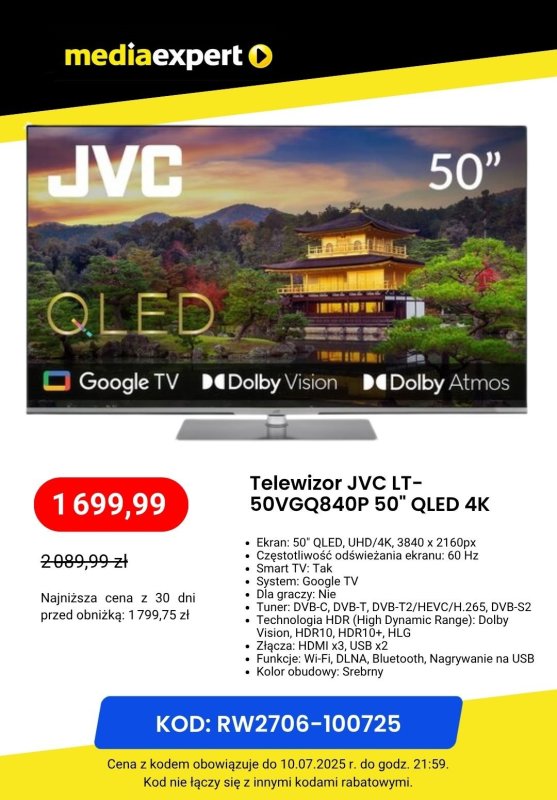 Media Expert - gazetka promocyjna Telewizory taniej z kodem rabatowym od środy 02.07 do czwartku 10.07 - strona 3
