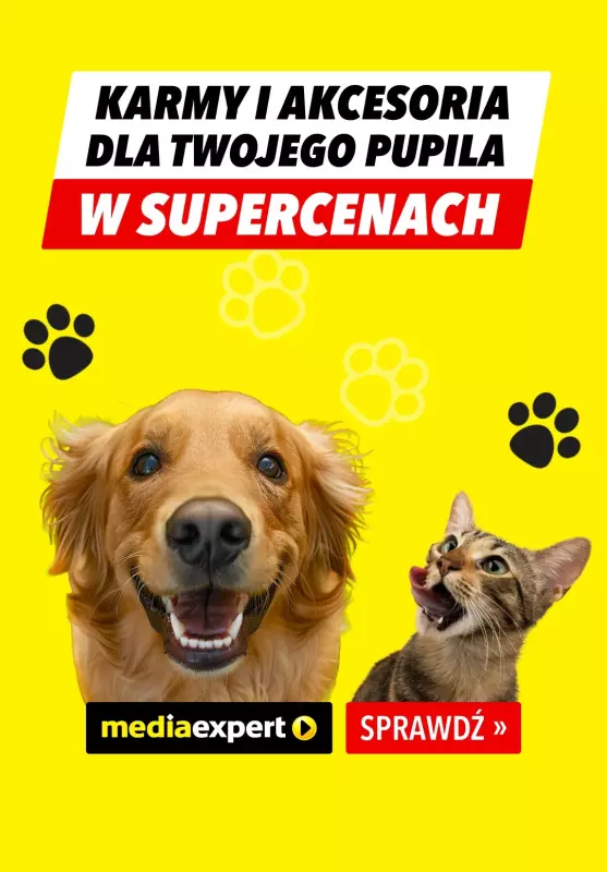 Media Expert - gazetka promocyjna Media Expert – wyjątkowe promocje na produkty dla zwierząt od wtorku 23.09 do wtorku 30.09
